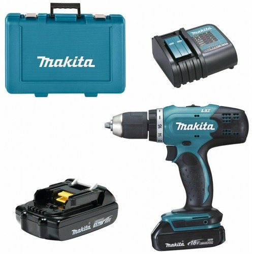 Makita DDF453 s přislušenstvím - zánovní