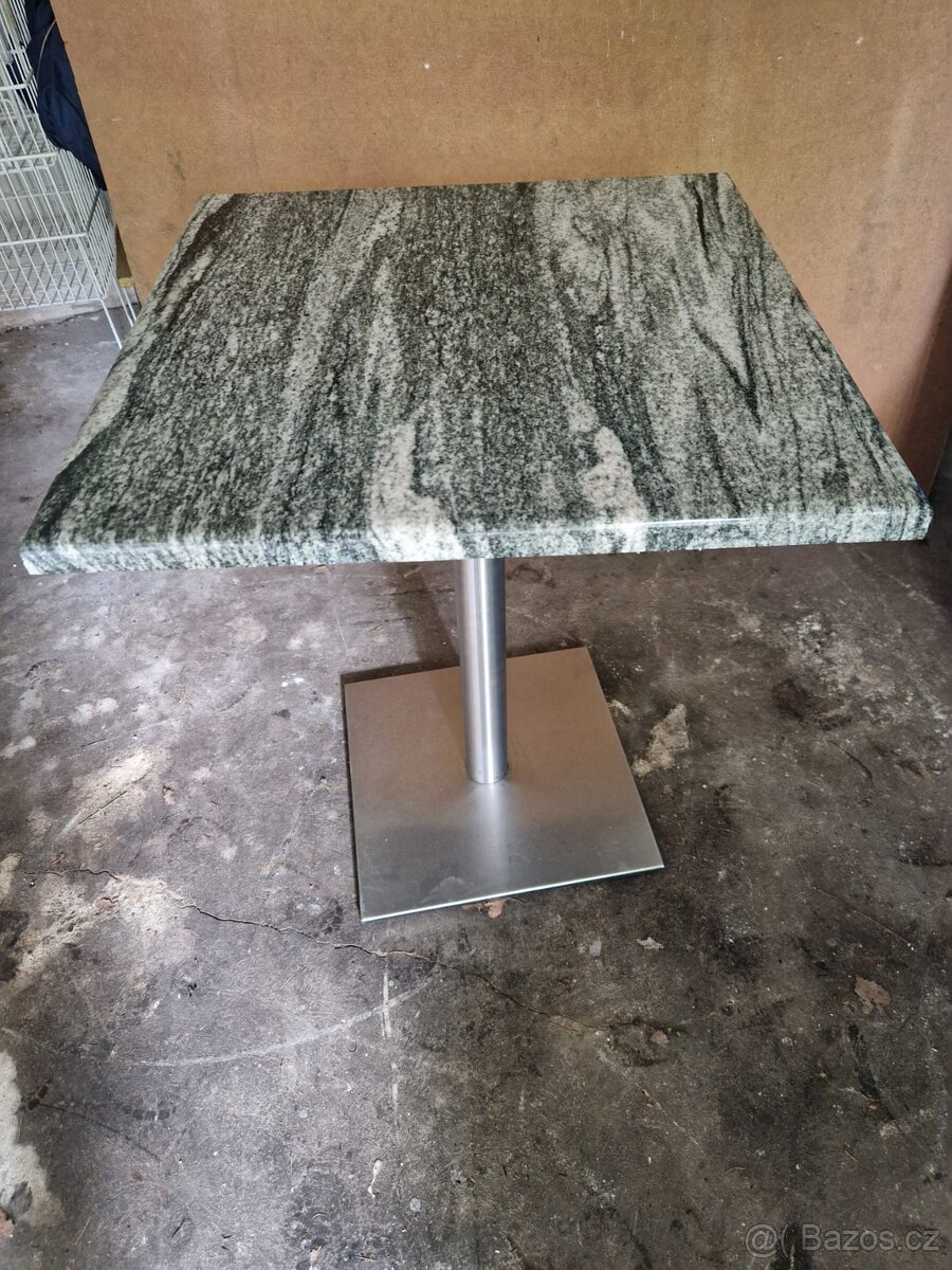 Stůl nerez - kamenina