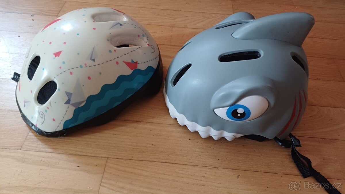 Dětská helma/přilba žralok + druhá zdarma