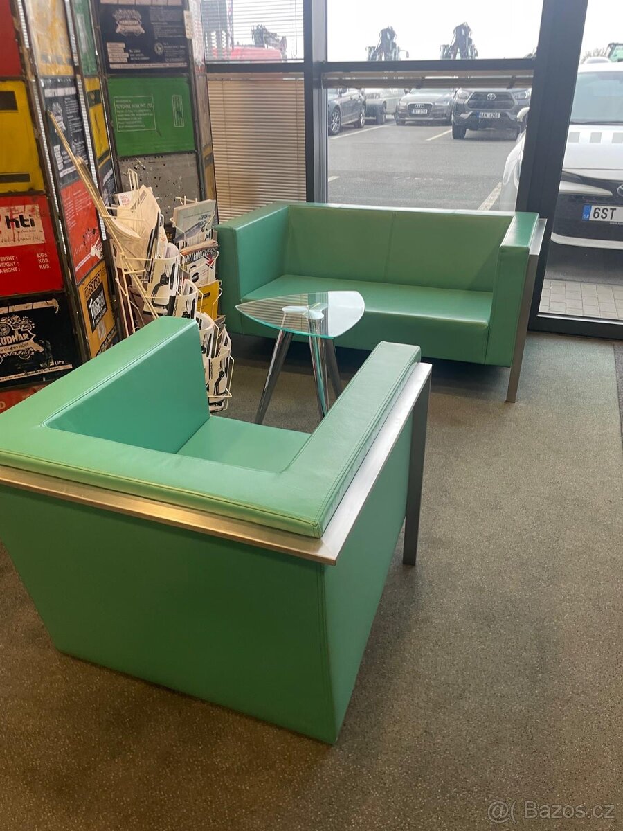 Kožená sedačka | křeslo (2+1)