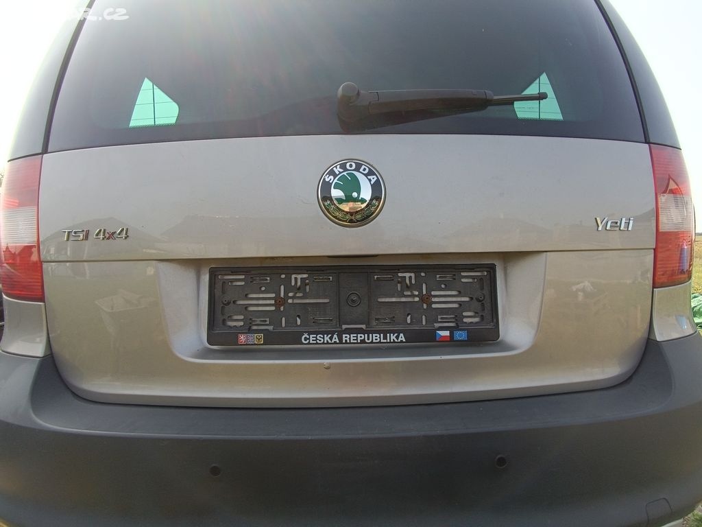 Kufr, 5ky, dveře, 5. vrata Škoda Yeti