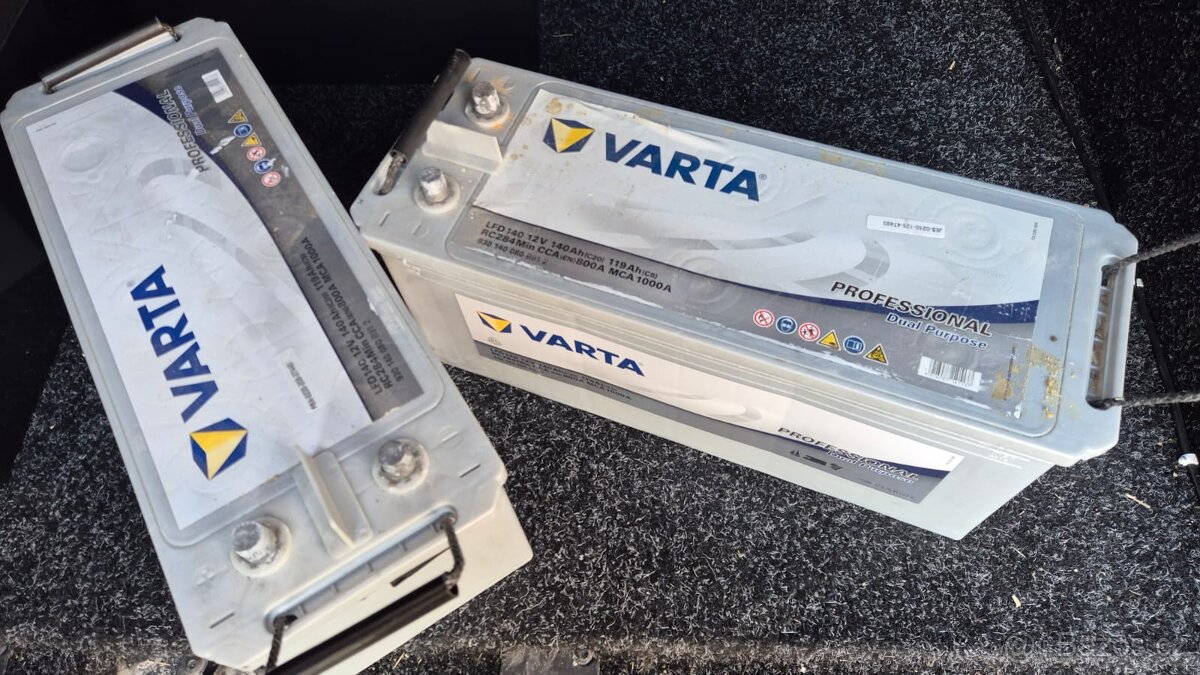 2x Trakční akumulátor Varta Professional Dual Purpose
