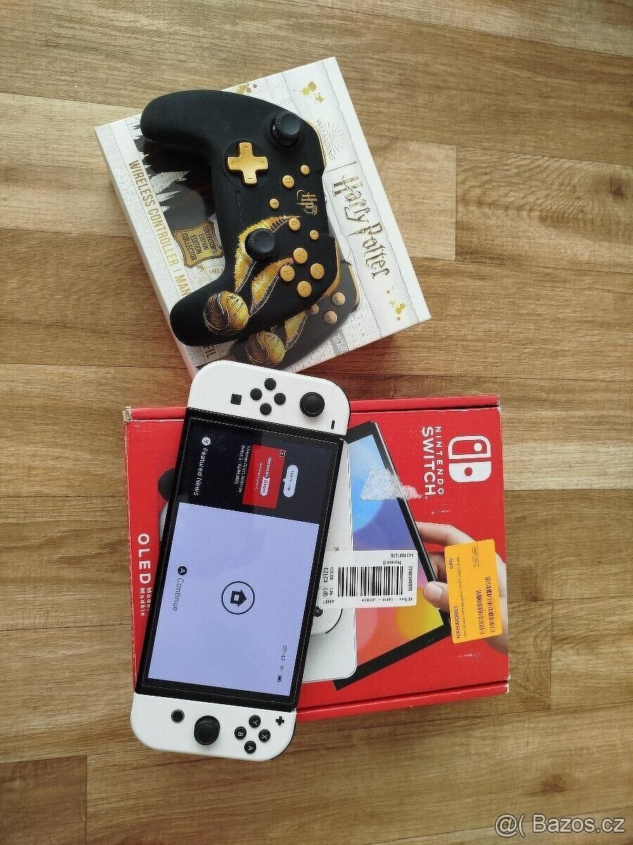 Nintendo Switch Oled v záruce + gamepad, osobně Brno