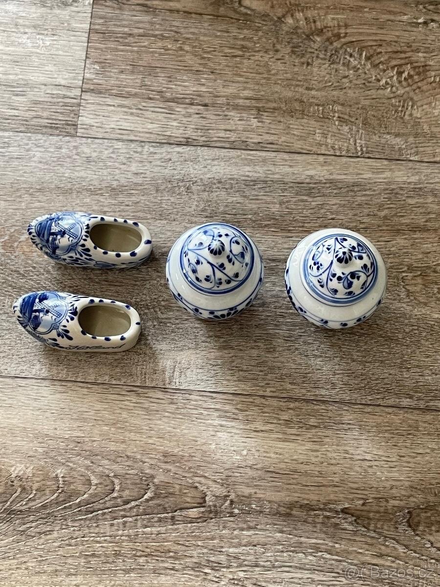 Holandský porcelán(dřeváky,dózičky