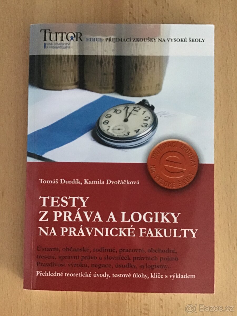 Testy z práva a logiky na právnické fakulty