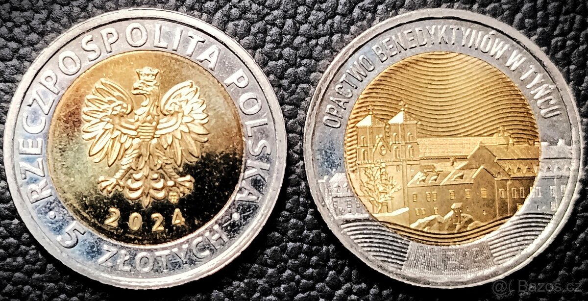 5 Złotych 2024 Polsko Benediktinské opatství v Týnci