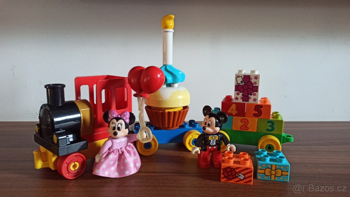 Lego Duplo narozeninový vlak Mickey mouse 10597