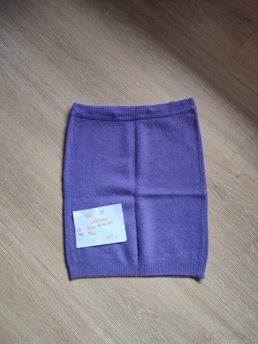 Zánovní vlněná sukně vel. M