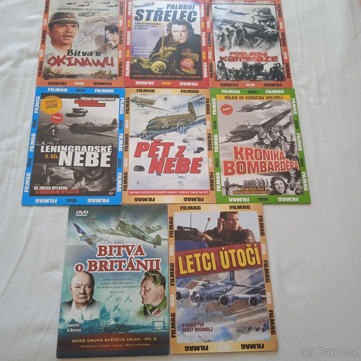 DVD s leteckou a válečnou tématikou.