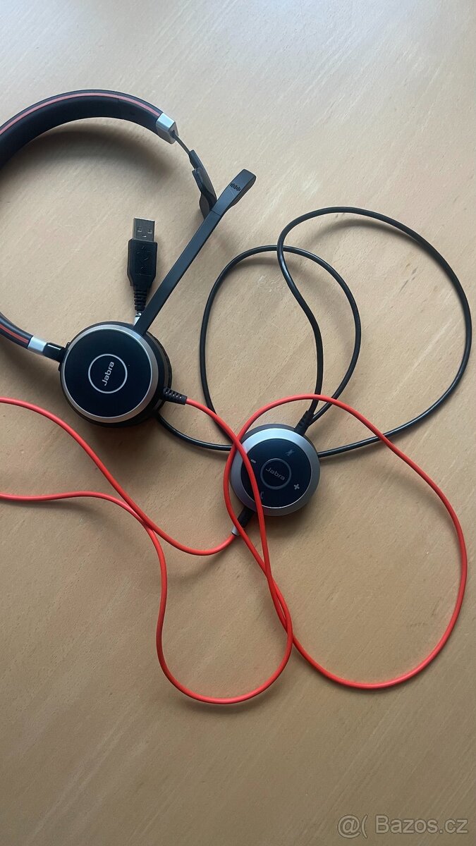 Sluchátka jabra  mono enc010 + ovladač + orig. obal