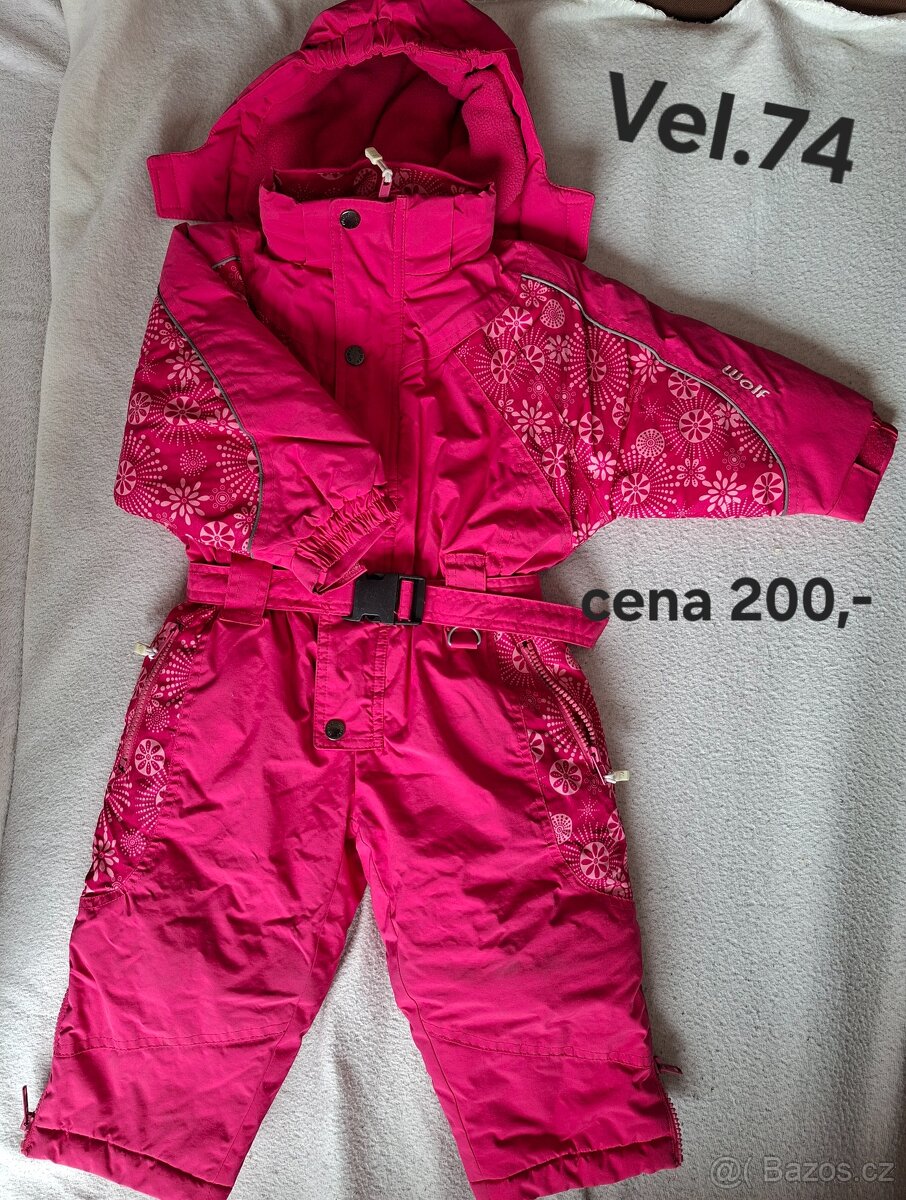 Růžová kombinéza , zimní