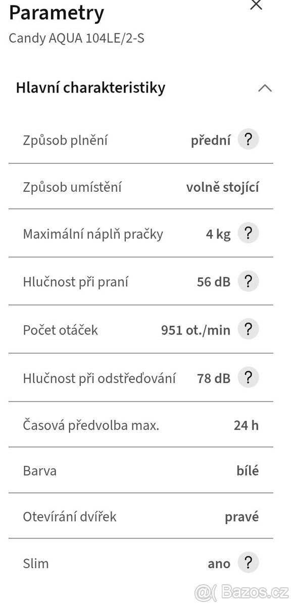Prodám automatickou pračku