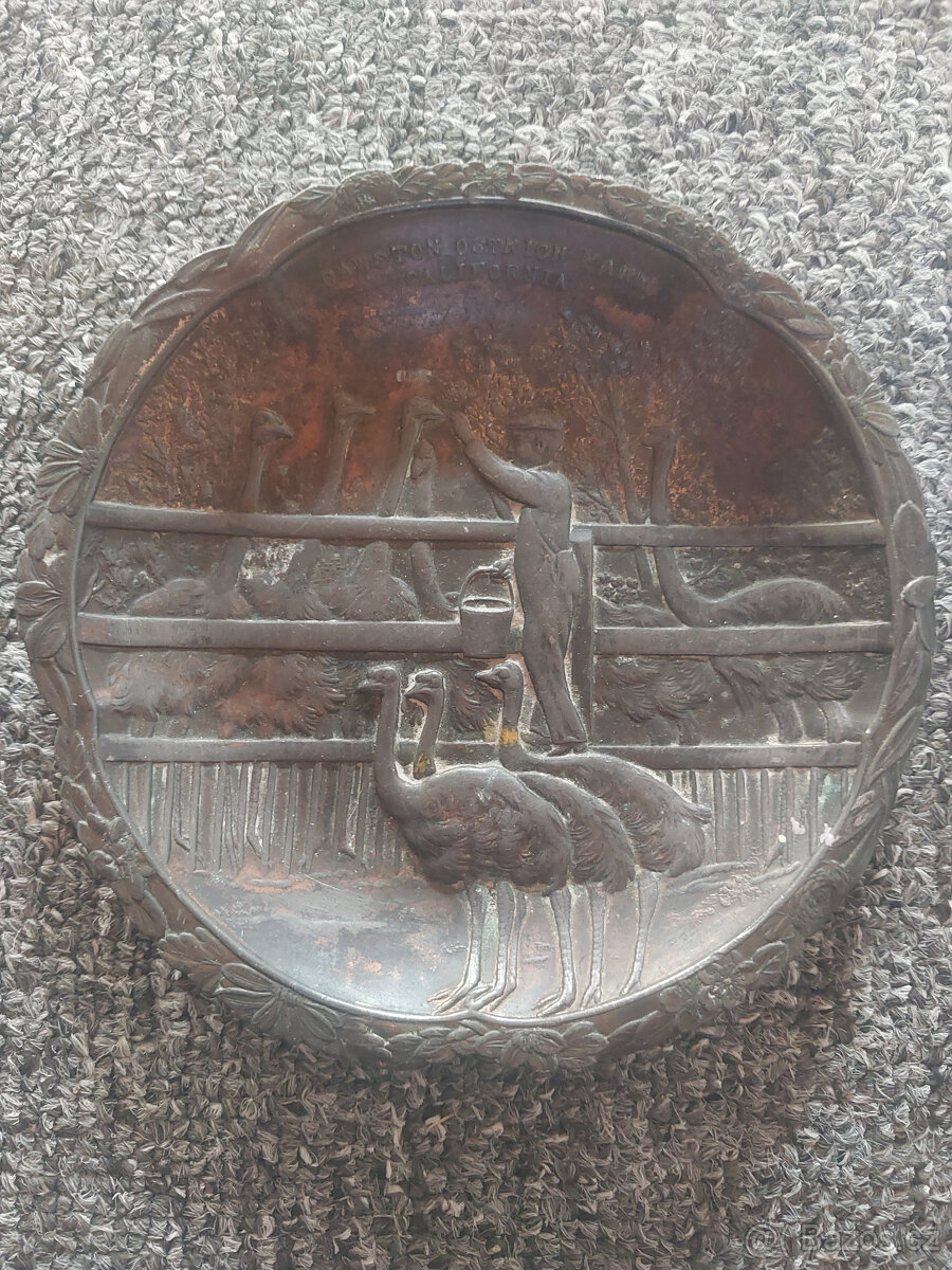 100 let starý suvenýr - dekorativní miska/talíř