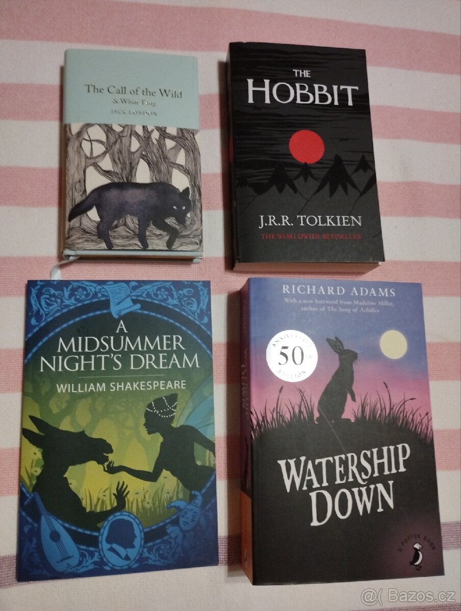 Anglické knihy, romány, anglická povinná četba