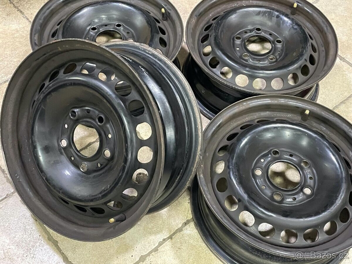 Plechové/ocelové/ disky 5x120 6Jx15 IS42 vel. 15´´ 4Ks Plech