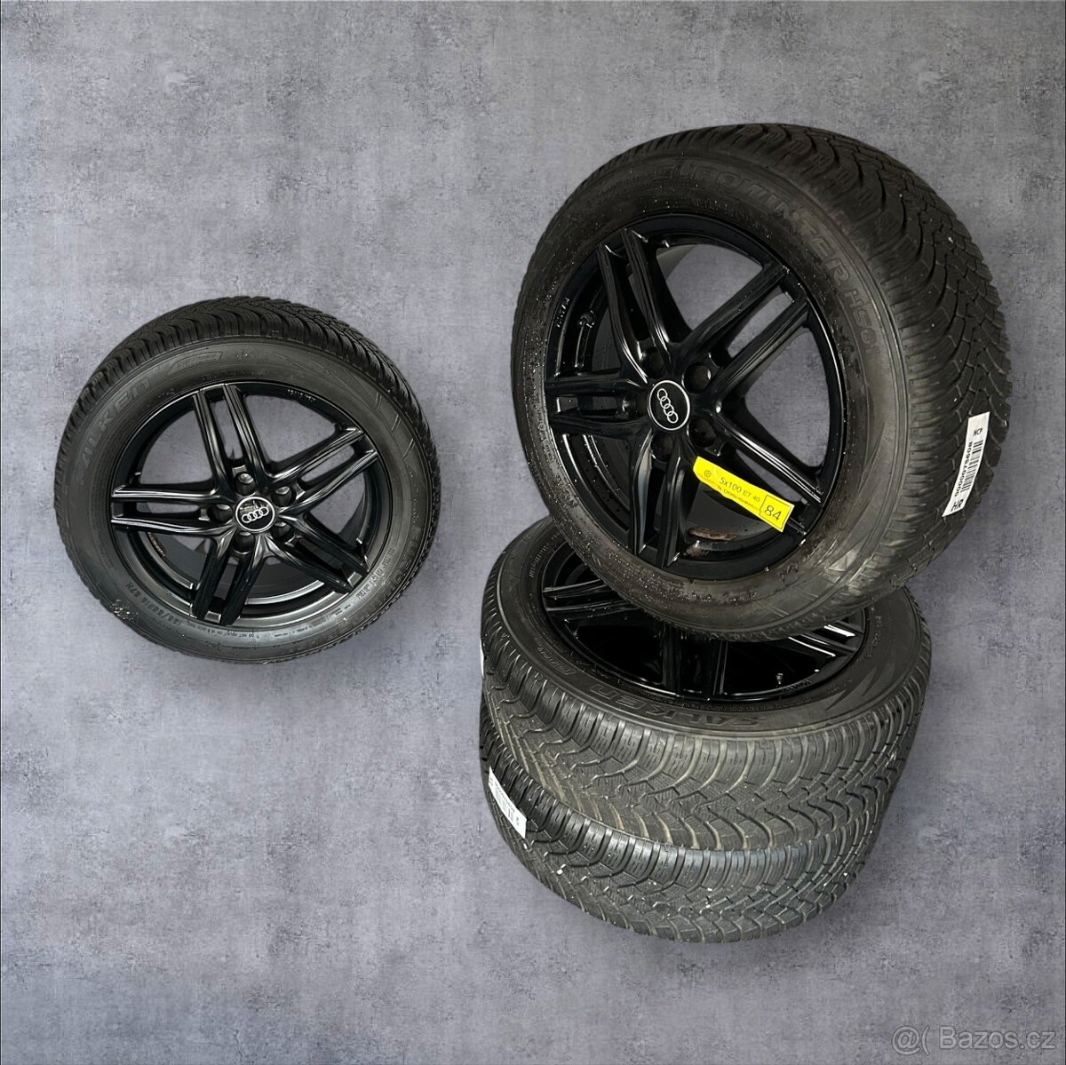 Alu kola Audi 5x100 + zimní 195/55r16