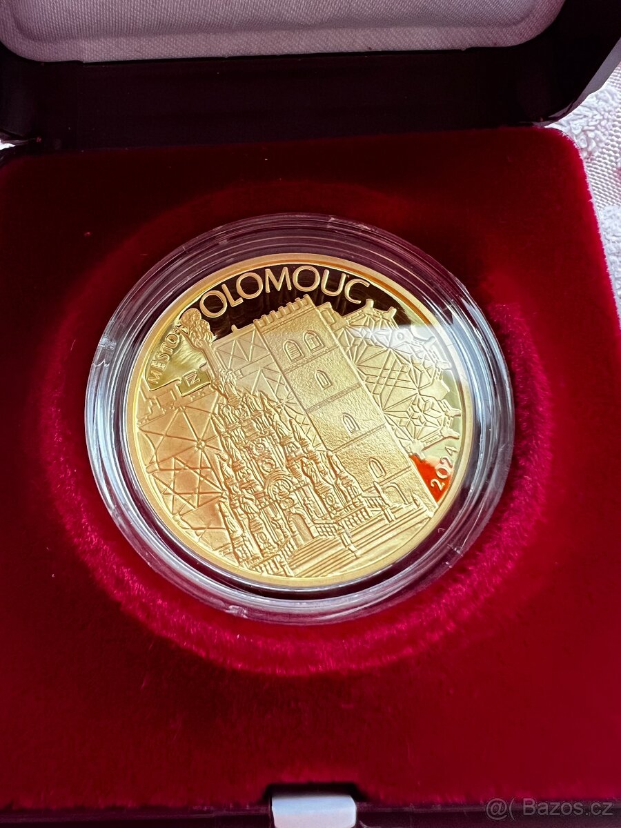 Zlatá mince 5000 Kč Olomouc proof