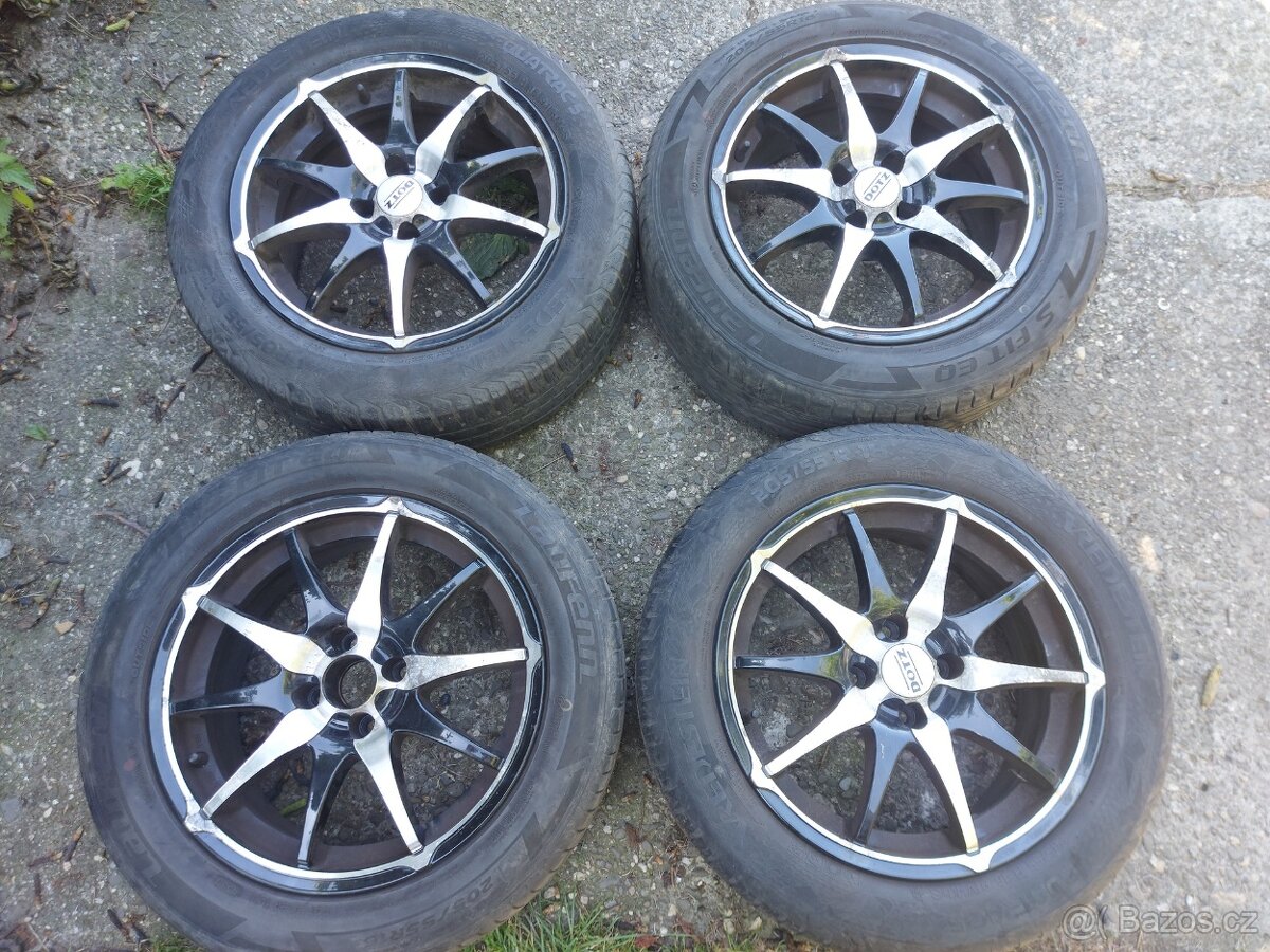 OPEL ALU kola DOTZ R16 s pneu LAUFEN 205/55 R16