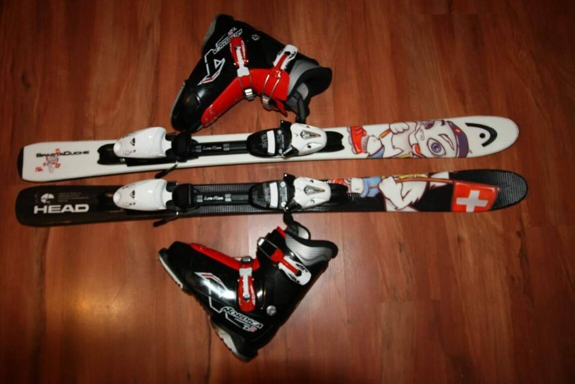 lyže head 107 cm , lyžaky