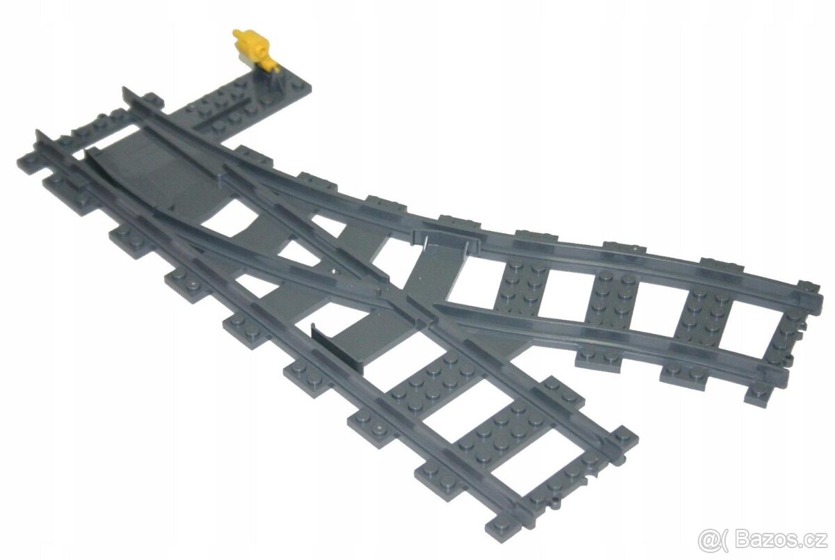 LEGO TRAIN - KOLEJE, VÝHYBKA LEVÁ