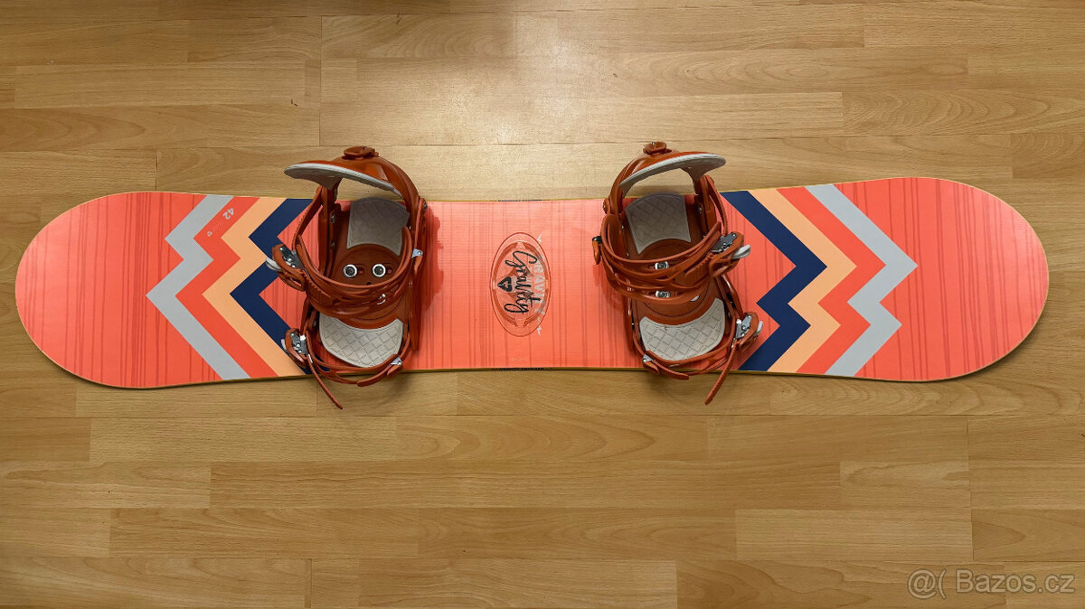 Dámský snowboard Gravity komplet - prkno, boty, obal
