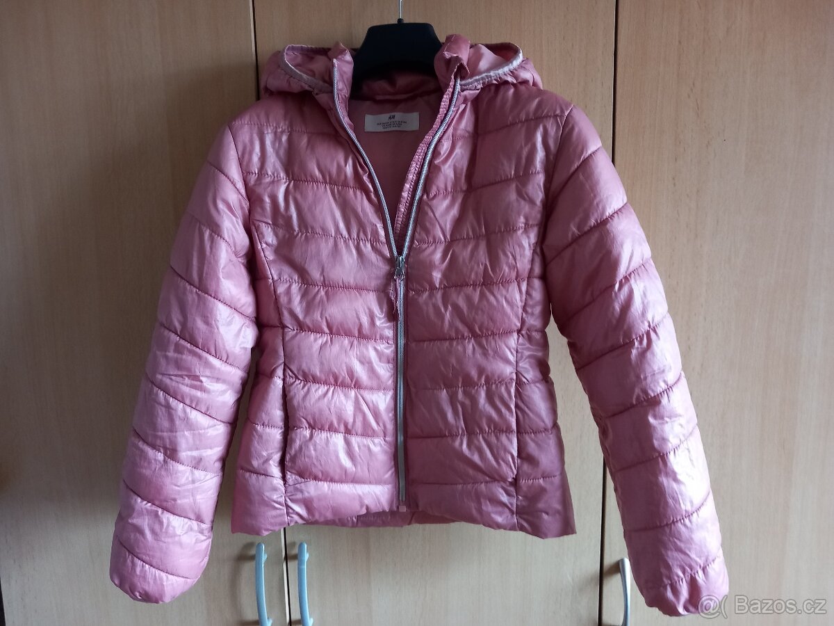 dívčí prošívaná bunda H&M vel. 134-140 Skoro nová