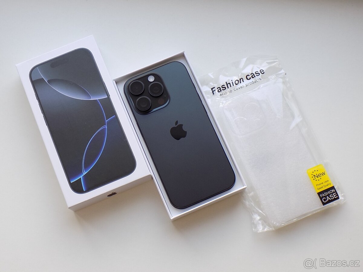 Apple iPhone 16 Pro 128GB Černý titan - ZÁRUKA - 100% BATER.