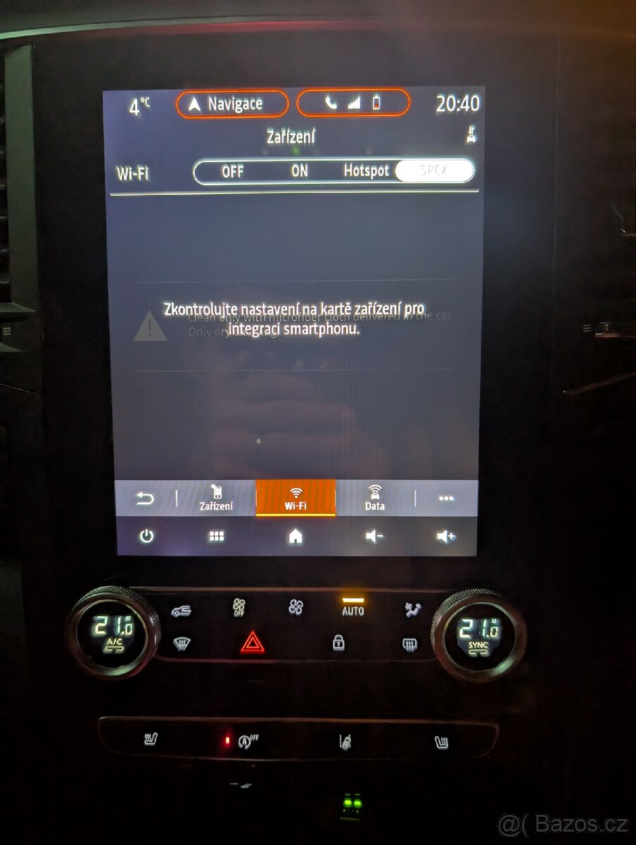 Bezdrátové android auto nebo carplay na Easylink Renault