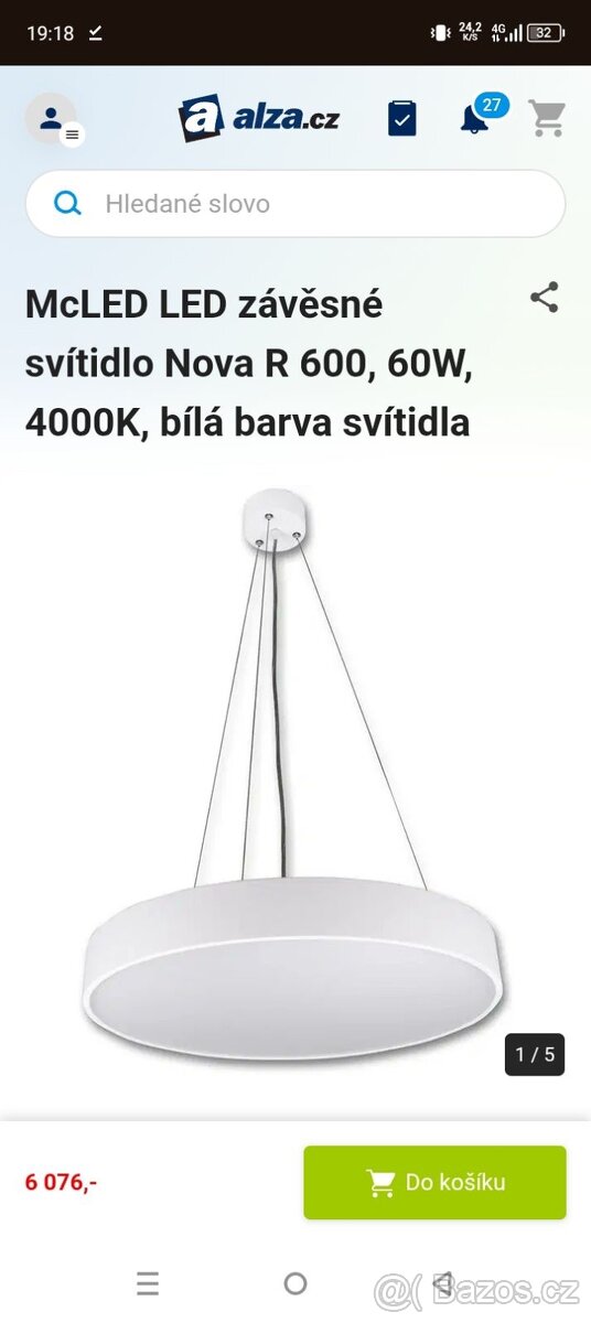 Světlo, svítidlo, nové…