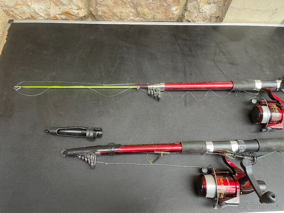 Sada na kapra. Prut 3.6m Hunter pro, navijak serie 5000