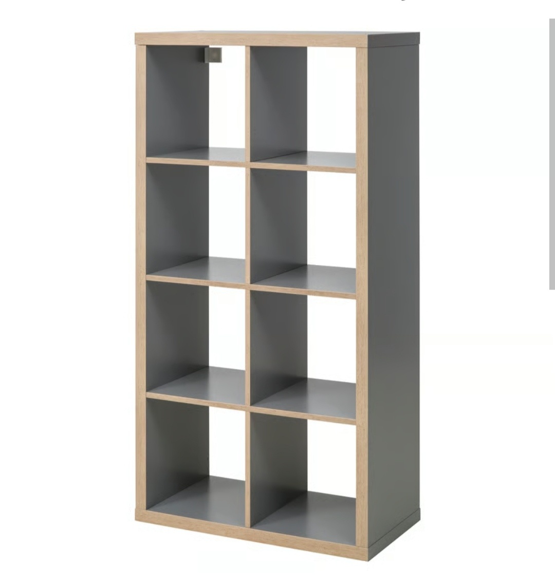 Šedý Kallax Ikea