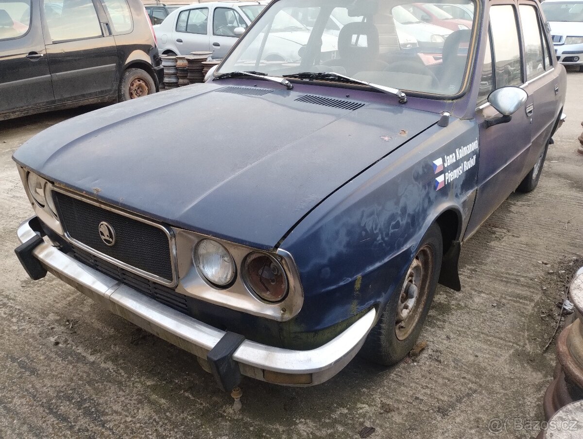 Škoda 120 - Původní doklady, plně pojízdná, Veškeré náhradní