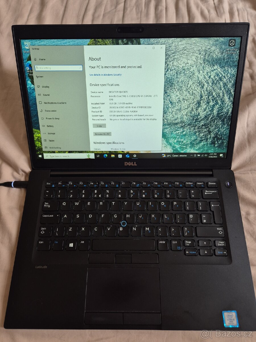 Dell Latitude 7480 i5/16GB/128GB SSD