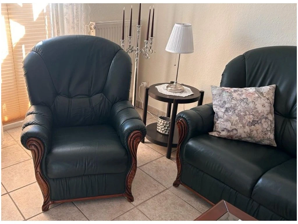 Luxusni italská kožená sedací souprava 3+1+1,4094