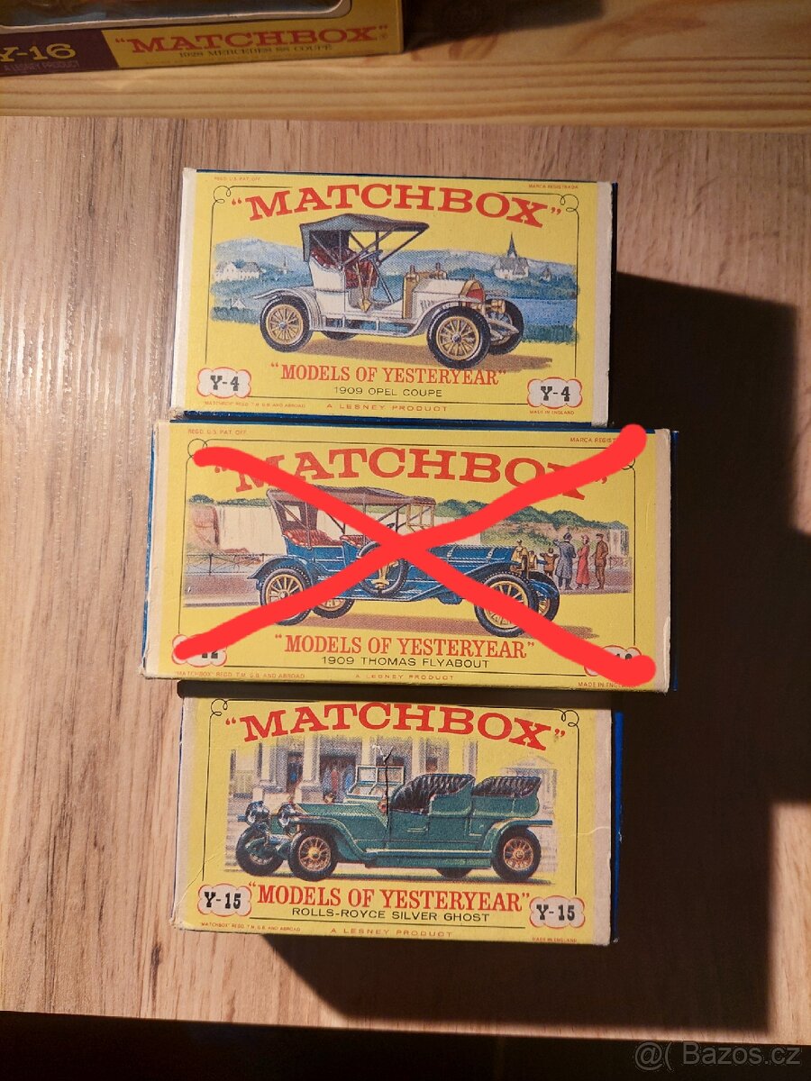 Matchbox yesteryear OPEL rare ,DAIMLER,ROLLS ROYCE
