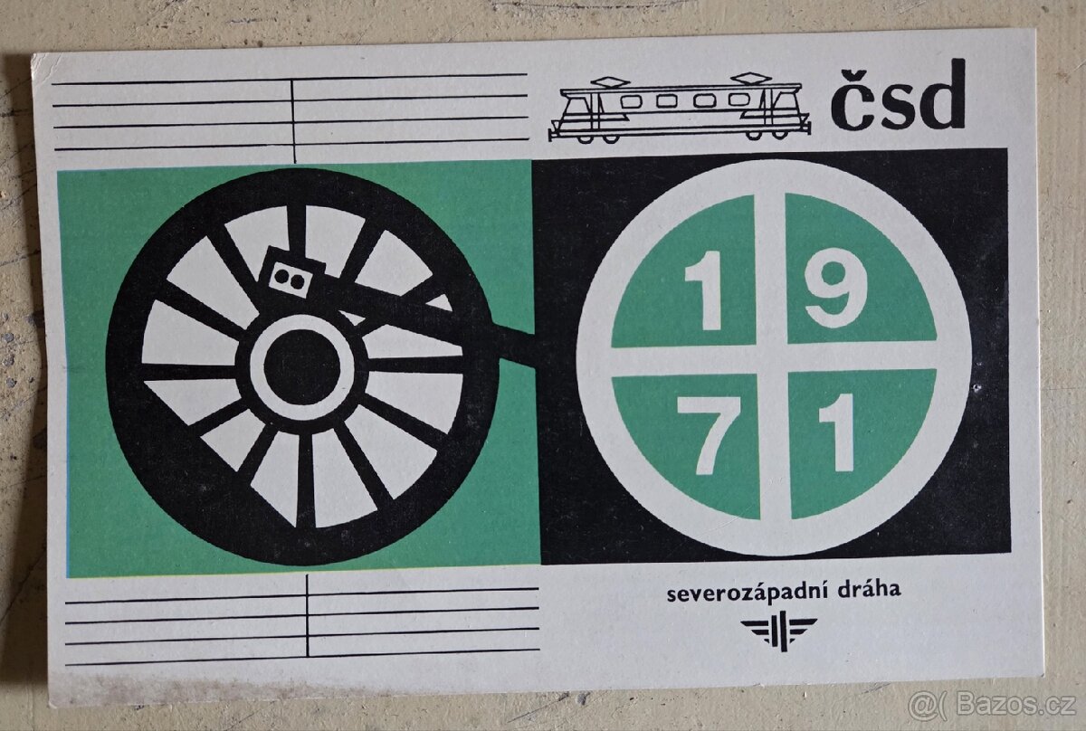 Retro ČSD kalendář