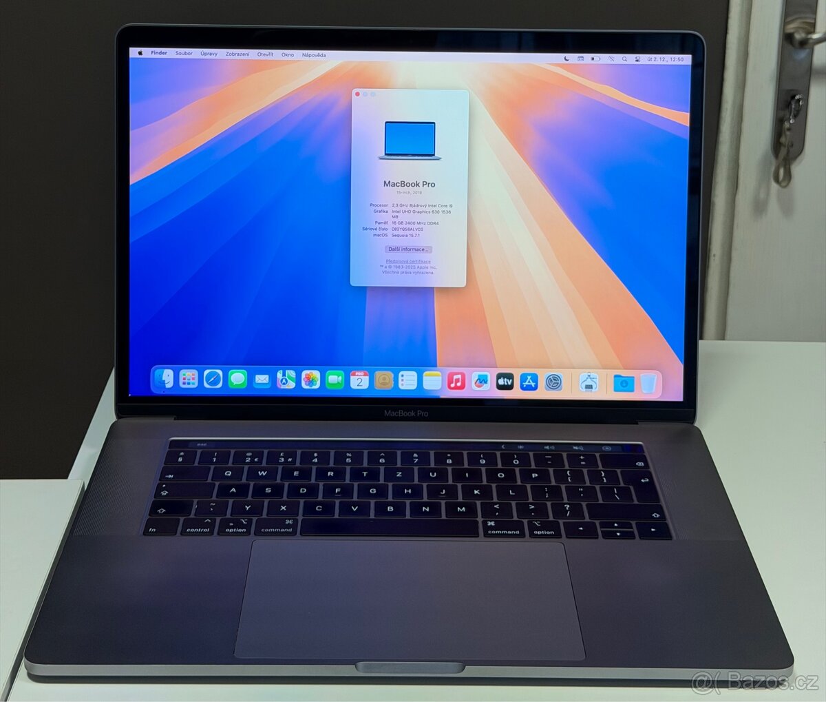 MacBook Pro 15” 2019 /16GB RAM/Intel i9/512GB SSD/Záruka