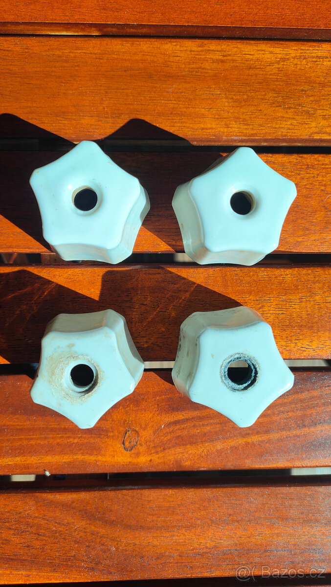 keramické retro kohouty k vodovodní baterii