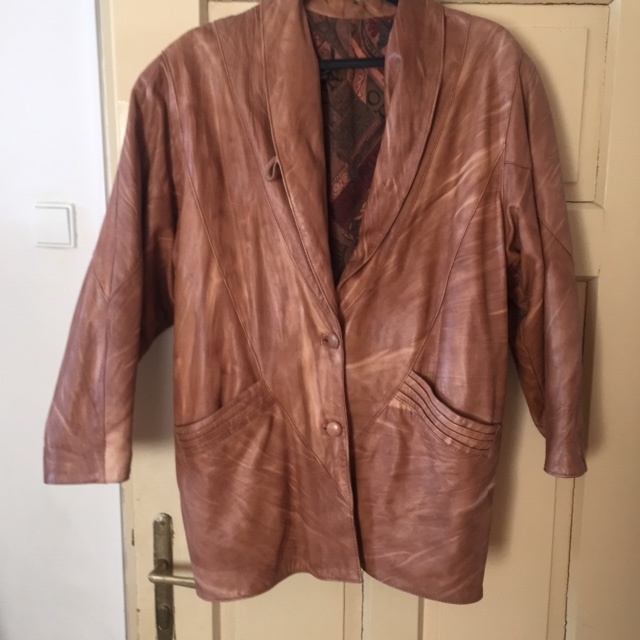 Kožená bunda, jehněčina, vel.M