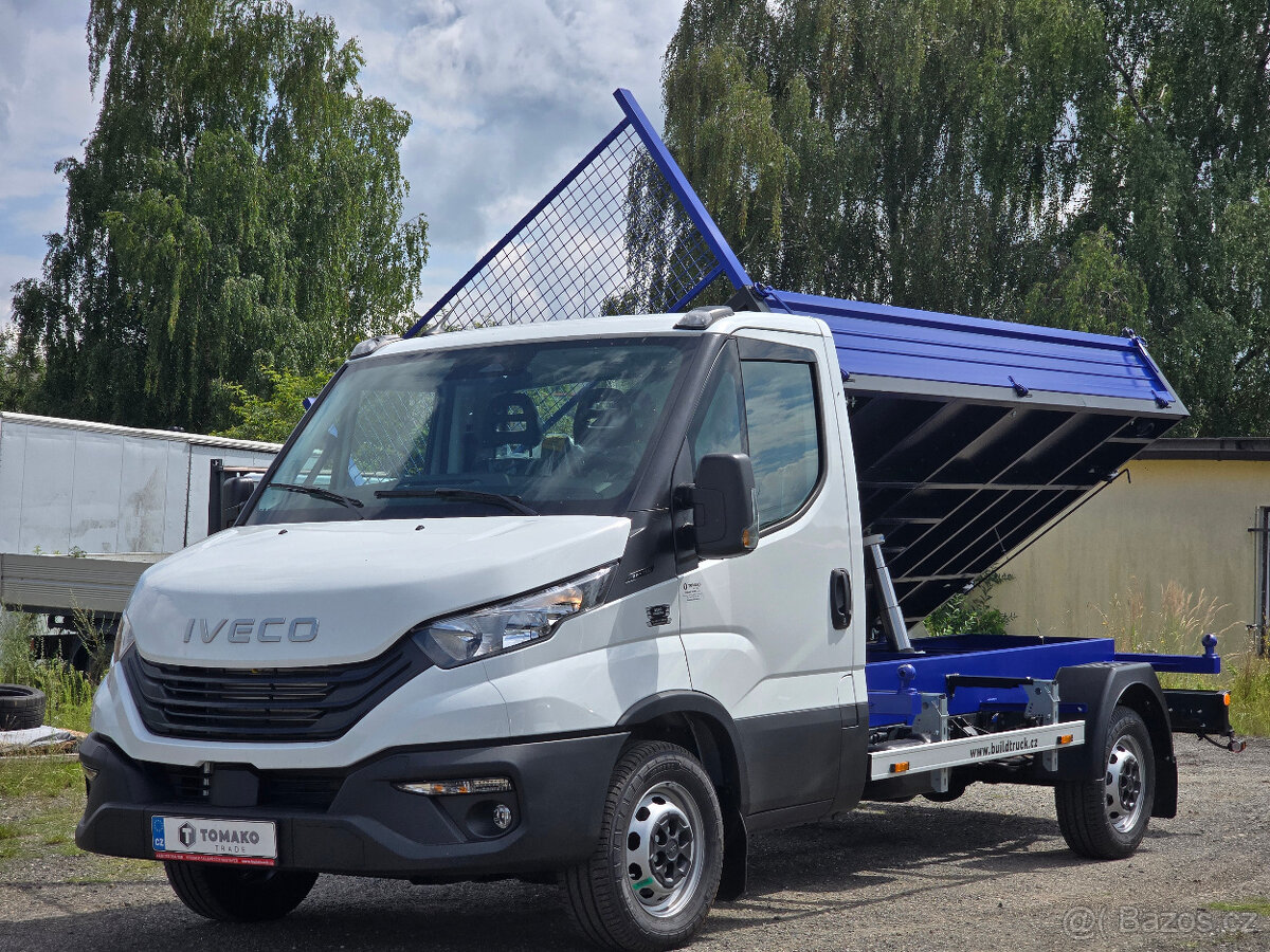 Iveco Daily 35S16 • třístranný sklápěč • nová CZ nástavba