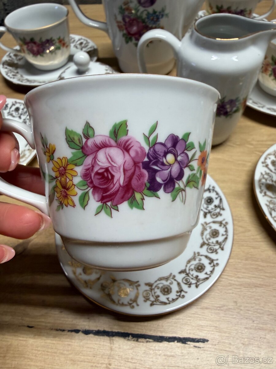 Vintage kávový servis MZ Czechoslovakia