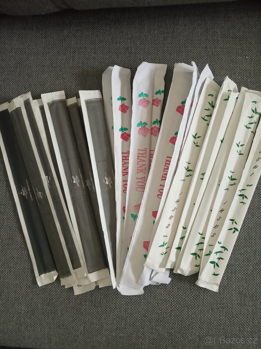 Čínské dřevěné hůlky – sada 26 ks