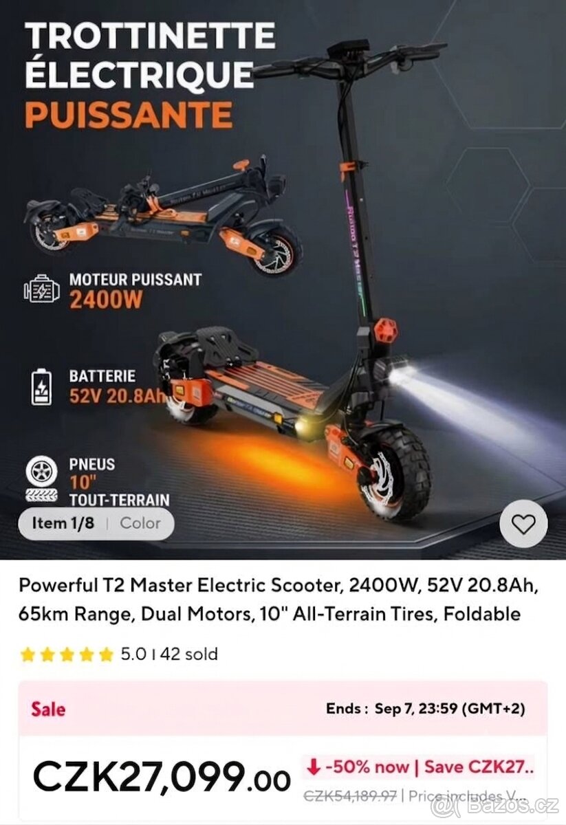 Elektrokoloběžka T2 Master
