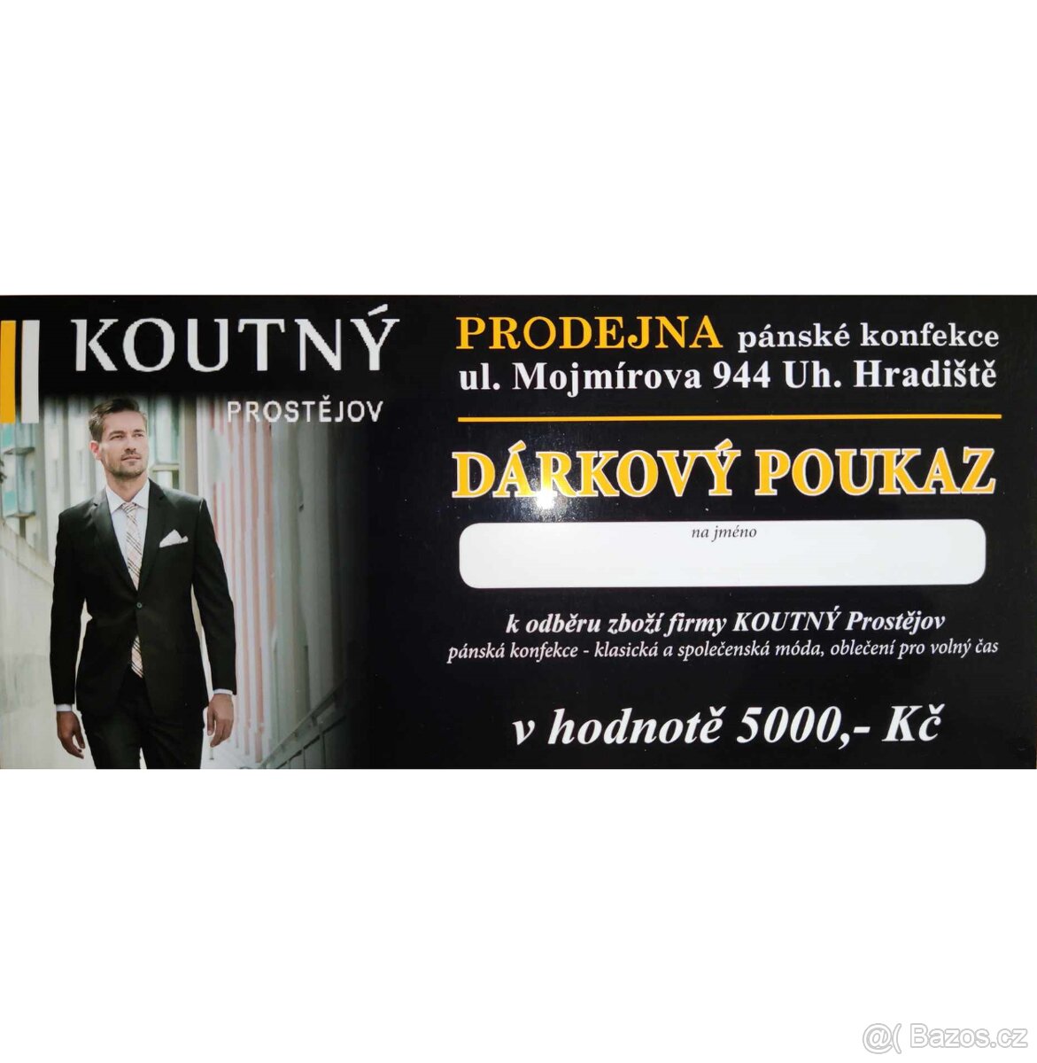 Poukaz - obleky Uherské Hradiště (sleva 500 Kč)