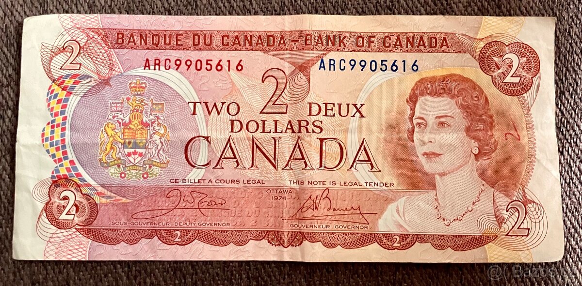 2 DEUX Dollars - CANADA 1974