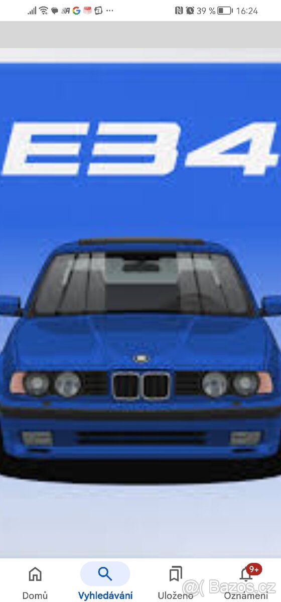Prodám díly na bmw e34. Interiér, Karoserie.