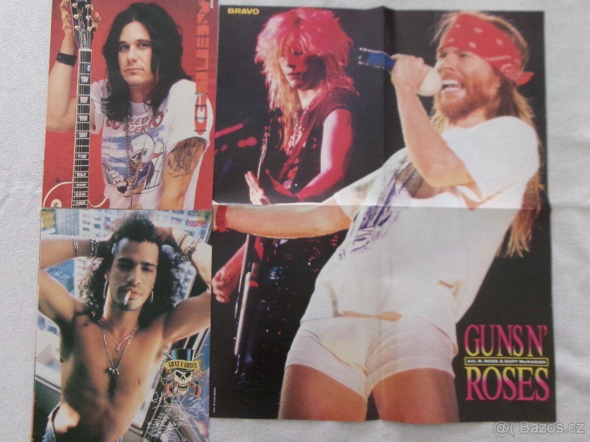 Guns N´Roses - sbírka článků a plakátů.