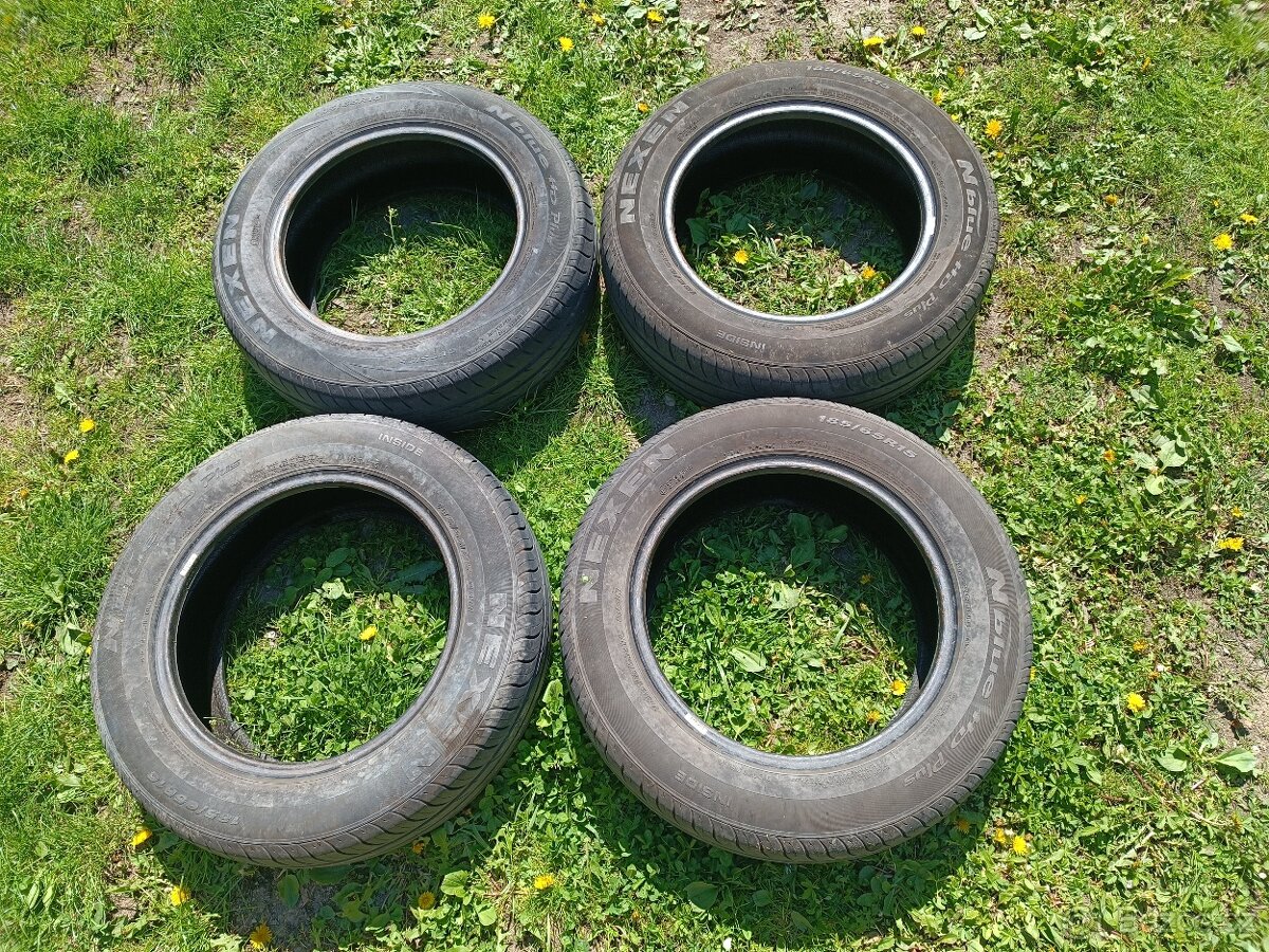 4x Letni pneu 185/65 R15 Nexen 2x 4,5mm 2x 5mm cena za celek
