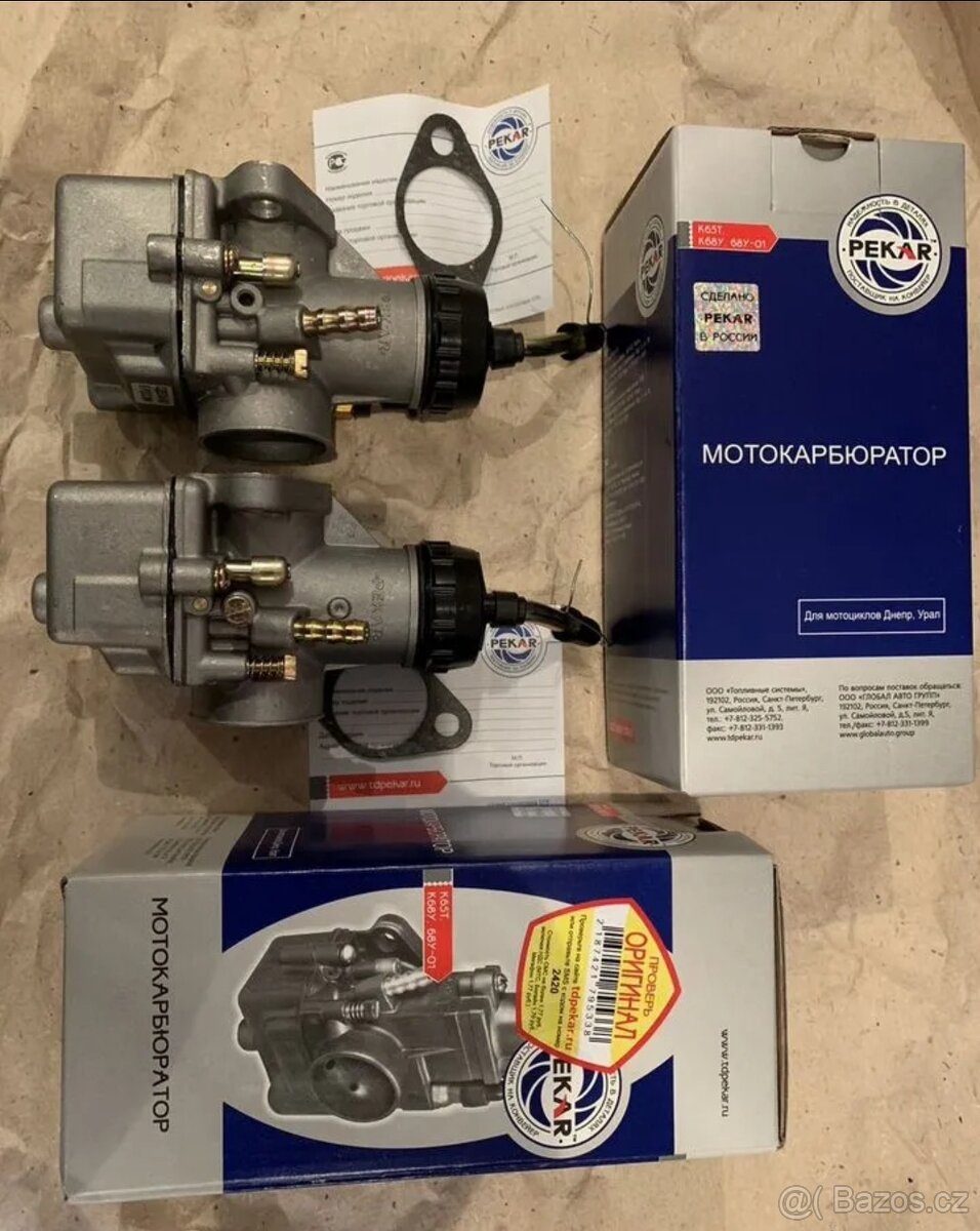 Karburátory PZ 28 K37 PEKAR K68 K38 K302 K301
