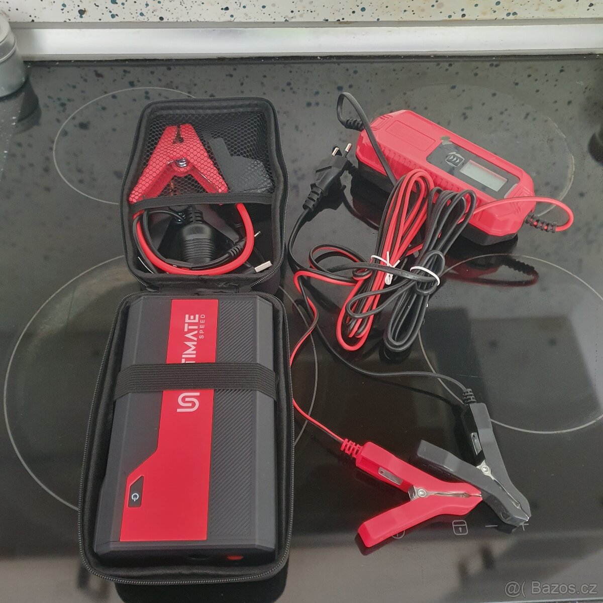 Startovaci zdroj s powerbankou + autonabíječka